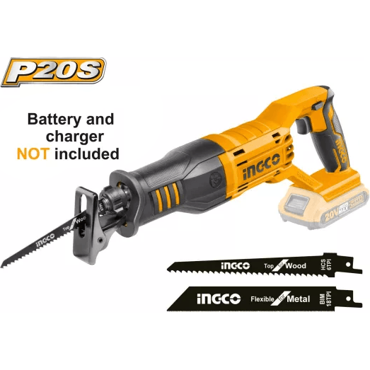 Ingco CRSLI1151 20V Cordless Reciprocating Saw (Bare) - KHM Megatools Corp. Ingco CRSLI1151 20V Cordless Reciprocating Saw (Bare) - KHM Megatools Corp.